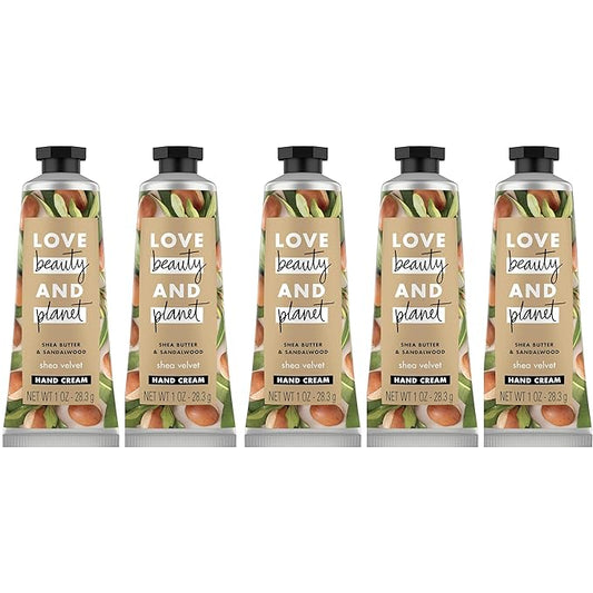 Love Beauty Planet Shea Butter & Sandalwood Shea Velvet Body Lotion 1 oz. (Pack of 5)