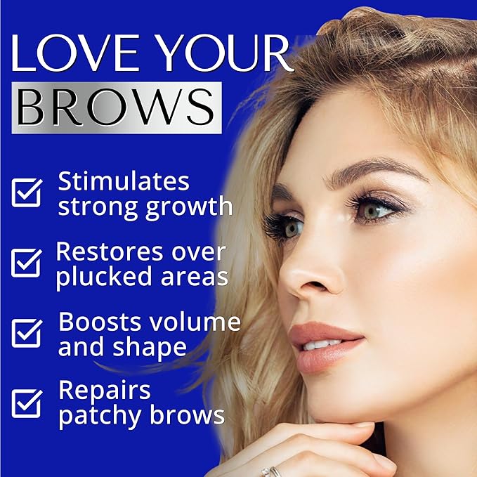 DERMAWORKS Advanced Eyebrow Growth Serum – Rapid Brow Enhancer for Fuller, Thicker & Defined Eyebrows – Castor Oil Alternative for Fast, Visible Results