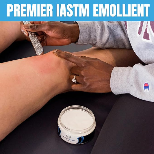 Massage Cream Emollient, Vanilla Scent, Deep & Soft Tissue, Physical Body & Muscle Therapy, Safe & Clean Ingredients, Ideal Use with Hands & Tools - Vanilla Scent, 10 Jars (8oz Each)