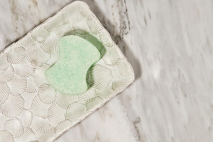 Spongeables Pedi Scrub Foot Buffer, Contains Shea Butter and Pedicure Oil for Moisturizer, Exfoliator for Soften Skin, Green Apple, 1 Count