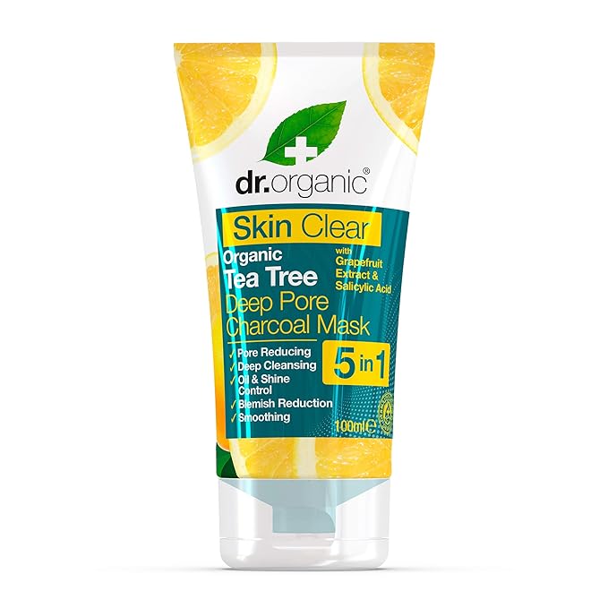 Dr Organic Skin Clear Deep Pore Charcoal Face Mask 100ml