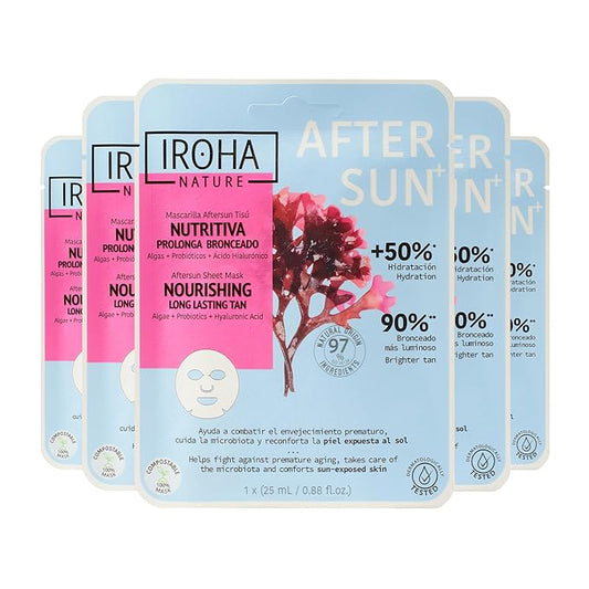 After Sun Skin Care Mask, Prolongs Tan - Pack of 5 Pieces