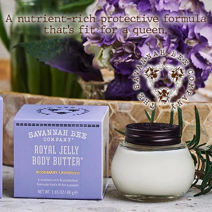 Savannah Bee Company Royal Jelly Body Butter - Deep Hydrating Body Butter for Dry Skin