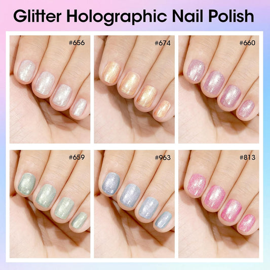 GELLEN Shimmer Pastel Nail Polish, Buildable Sheer Natural Regular Nail Polish Quick Dry Translucent 6 Colors Set for Acrylic Natural Nails Home Salon, Non Gel, Chip Resistant, Hema Free, Non-toxic