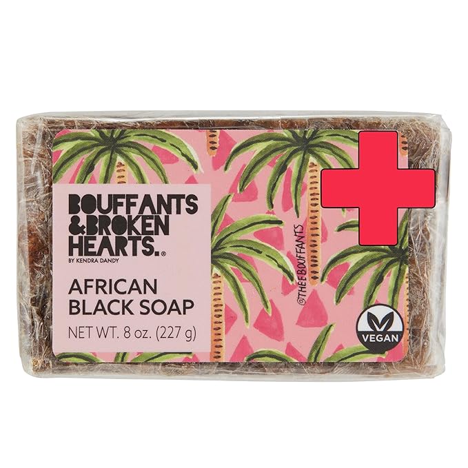 Bouffants Bundle - Creamy Yellow Shea Butter (15oz) | African Black Soap Bar (8oz)