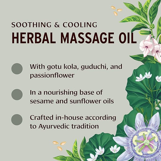 Banyan Botanicals Pitta Massage Oil – Organic Massage Oil Infused with Ayurvedic Herbs – with Gotu Kola and Guduchi (Tinospora cordifolia) – 24 oz. – Non-GMO Sustainably Sourced Abhyanga Massage Oil