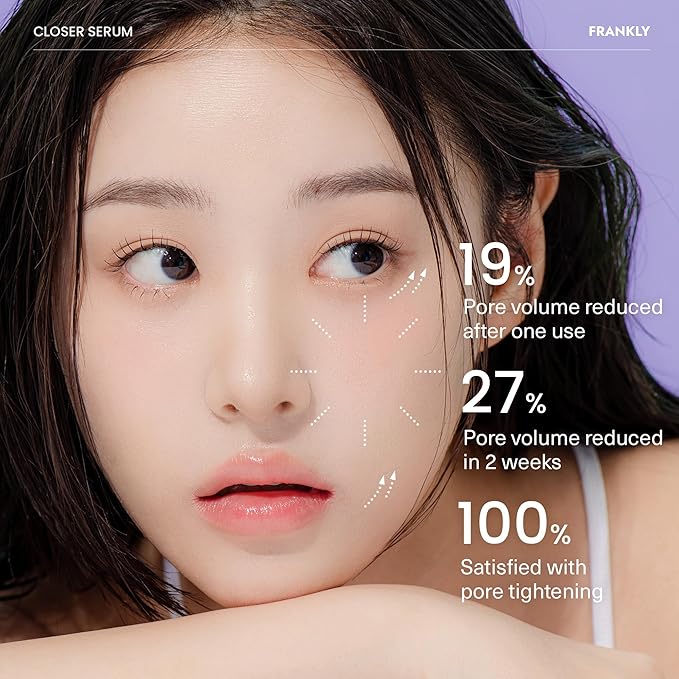 FRANKLY Pore Perfecting Set : Closer Serum, Toner Pads & Cleansing Oil | Deep Cleansing, Hydration, Pore Refining | For Sensitive, Oily & Acne-Prone Skin | Vegan & Fragrance-Free| Korean Skincare set