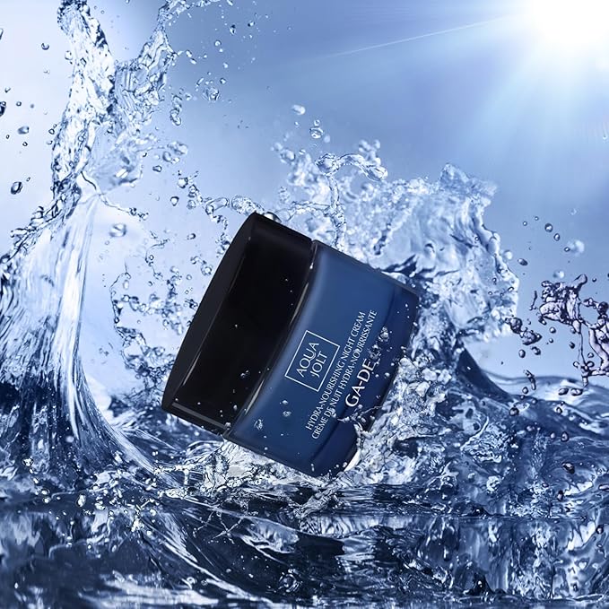 GA-DE Aqua Jolt Hydra-Nourishing Night Cream - Face Moisturizer with Hyaluronic Acid - Face Cream with Tamarind Extract H-22 and Vitamin E - 1.7 oz