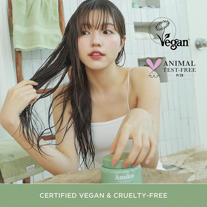 Nourishing Hair Butter for Damaged Hair, 6.7 oz, Shea Butter & Green Tea, Korean Hair Care, Hair Treatment Mask, Vegan Protein