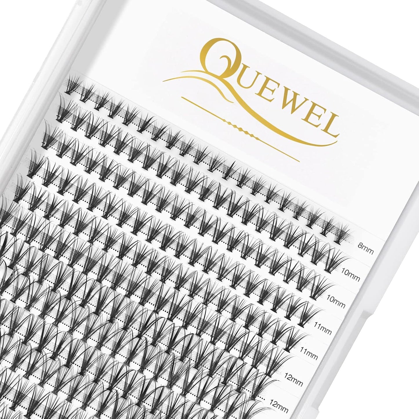 QUEWEL Lash Clusters 240Pcs Cluster Lashes 20D 0.07D Curl 15mm Individual Lashes Soft&Comfortable DIY Eyelash Extension at Home(20D 0.07D 15)