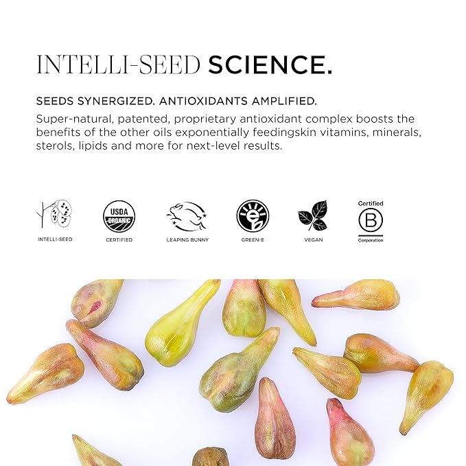 Intelligent Nutrients Liquid Green Oil, Organic Face Oil for Radiant Skin, Lightweight Hydrating Treatment, Vegan, 1 Oz