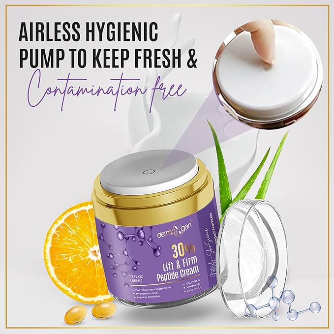 30% Matrixyl 3000 Lift And Firm Elasticity Repair Formula- Pure Organic Powerful Triple Combination Cream/reduce Sun Spots (Peptide Booster Cream)