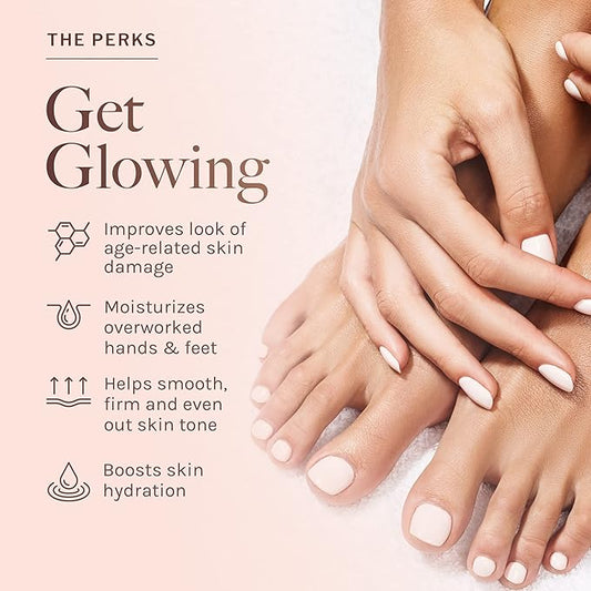 Reserveage Nutrition Hydrating Hand & Foot Cream with Pro-Collagen Booster and Micro-Encapsulated Copper Peptides, Moisturizes, Rehydrates and Protects with Measurable Results, 2.5 oz