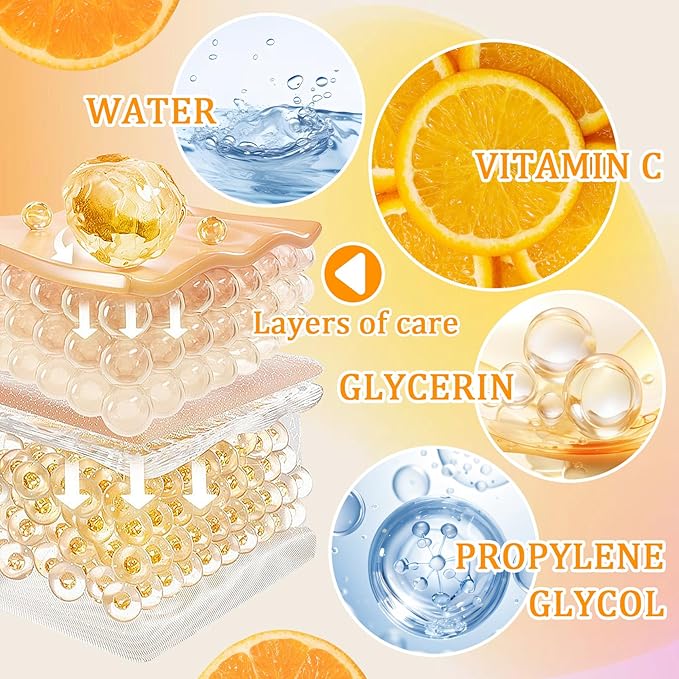 2PCS Moisturizing Face Serum,Long Lasting Hydrating Facial Serum for All Skin Types,Easy to Carry Face Moisturizer