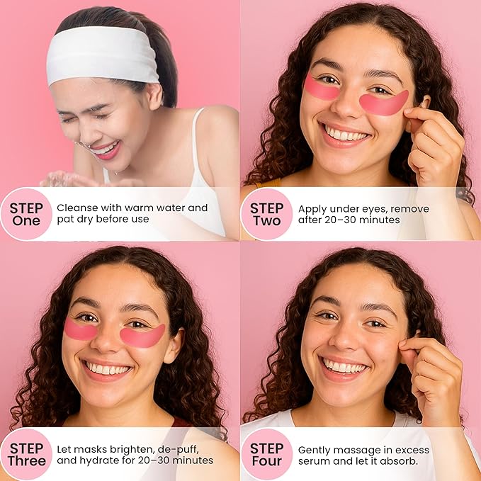 Under Eye Patches for Puffy Eyes & Dark Circles - Deep Hydration, Smooth Fine Lines, Anti-Wrinkles Patches, Enriched with Hyaluronic Acid, Centella & Vitamin E, Firm Under Eye Mask (28 Pairs)