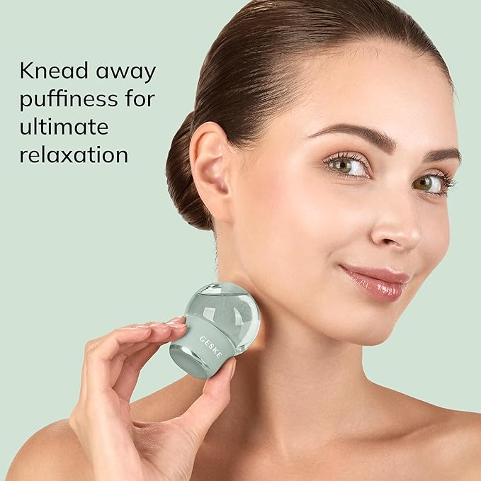 SmartAppGuided™ Cool & Warm Face & Body Massager | 7 in 1 | Multifunctional Massager | Face & Body | Battery-free Cooling & Warming | Firms, Relaxes & De-Puffs Skin | Globular Design
