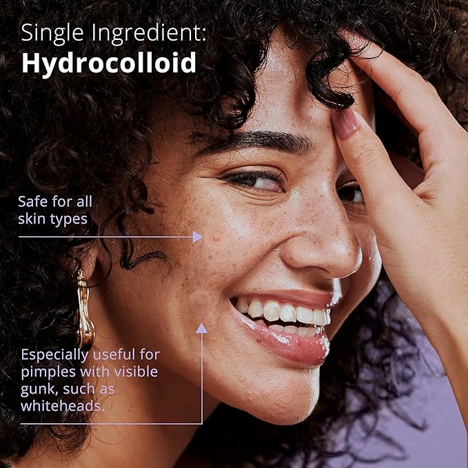 Pimple Patches for Face (96 Count). Invisible Hydrocolloid Acne Patch for Blemishes, Zits, and Breakouts. Easy-to-Use Spot Cover for Day & Night, Medium Size (12mm)