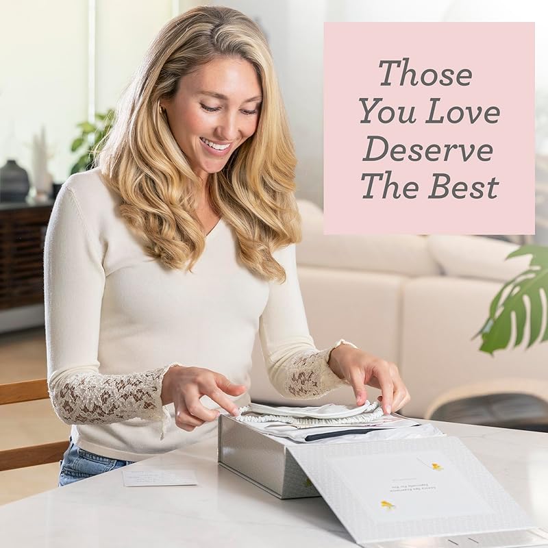 Lizush Luxury Spa Gifts for Women - 6 Piece Lavender Gifts for Her, Gift Baskets for Women, Body Care Set for Mom, Birthday Box, Self Care Spa Kit For Wife - Handmade in the USA