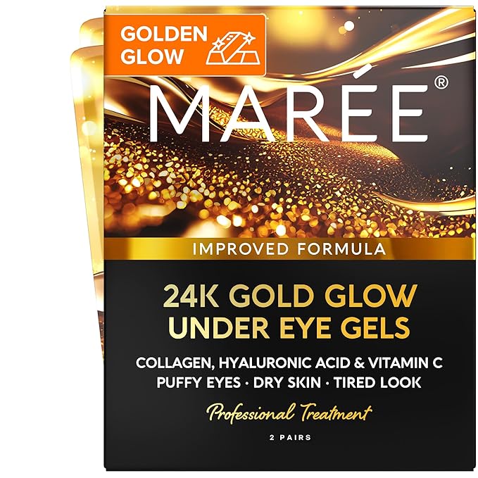 MAREE Eye Gels – Cooling Relief for Puffiness and Fine Lines – Refreshing Golden Glow Formula