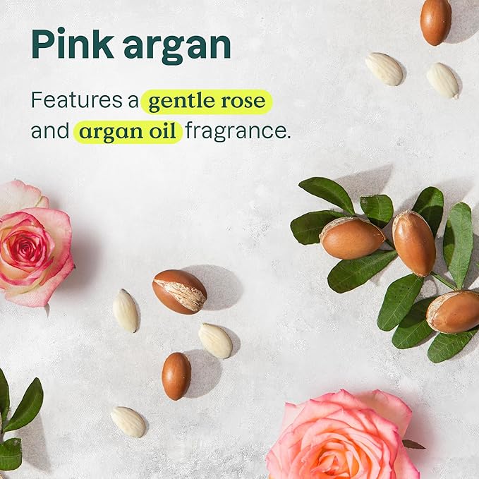 ATTITUDE Repairing Hair Mask, Nourishes and Improves Hair's Appearance, Fabulous Oils Blend, Abyssinian Oil, Argan Oil, Shea Butter, Vegan Hair Care, Pink Argan, 5 Fl Oz