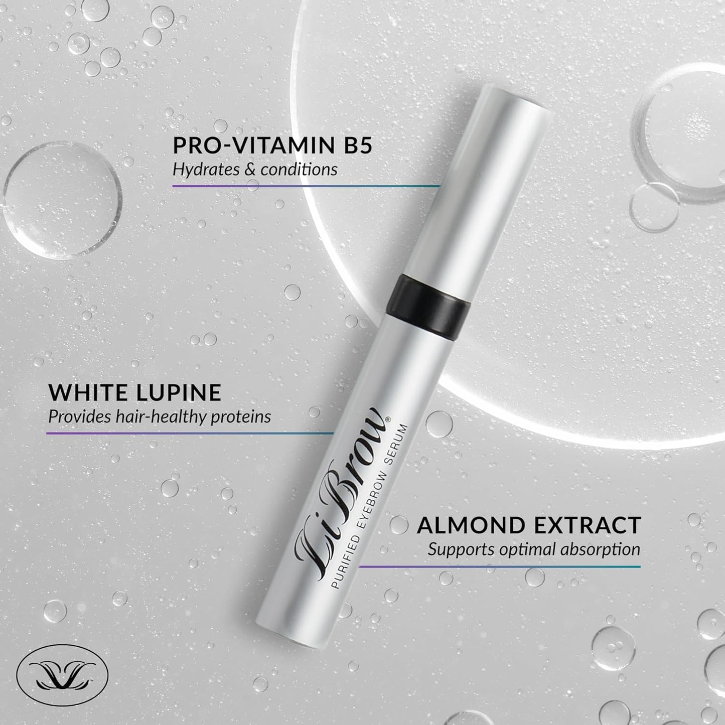 LiBrow Purified Eyebrow Serum XL to Grow Darker, Fuller, Thicker-Looking Brows - Natural Botanical Extracts, Safe for Sensitive Skin & Thin Brow Hairs - Vegan & Cruelty-Free (6mL, 6-Month Supply)