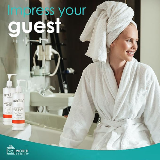 Nectar Pump Bottle Hand and Body Lotion - Moisturizing Lotion with Fresh Fragrance of Orange Flowers