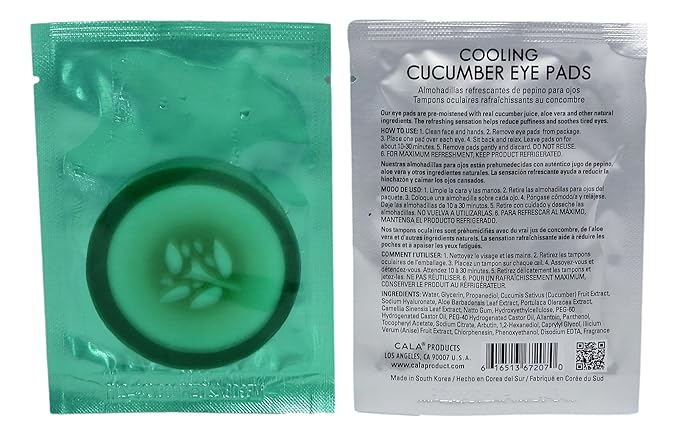 Cala Cooling cucumber eye pads 5 count, 5 Count