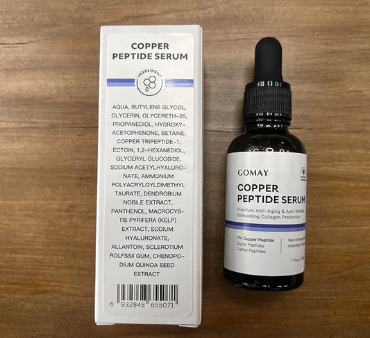 Luxury Copper Peptide Serum - Collagen Booster & Skin Renewal Formula, 1 Fl.Oz