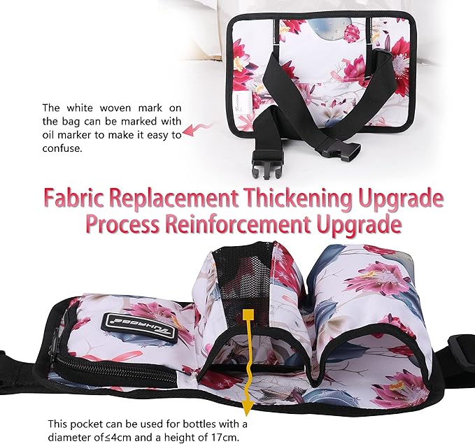 Massage Bottle Bag Massage Oil Holster Lotion Holster Massage Therapist Massage Oil Holster Massage Lotion … (Hua, 3 Bottle)