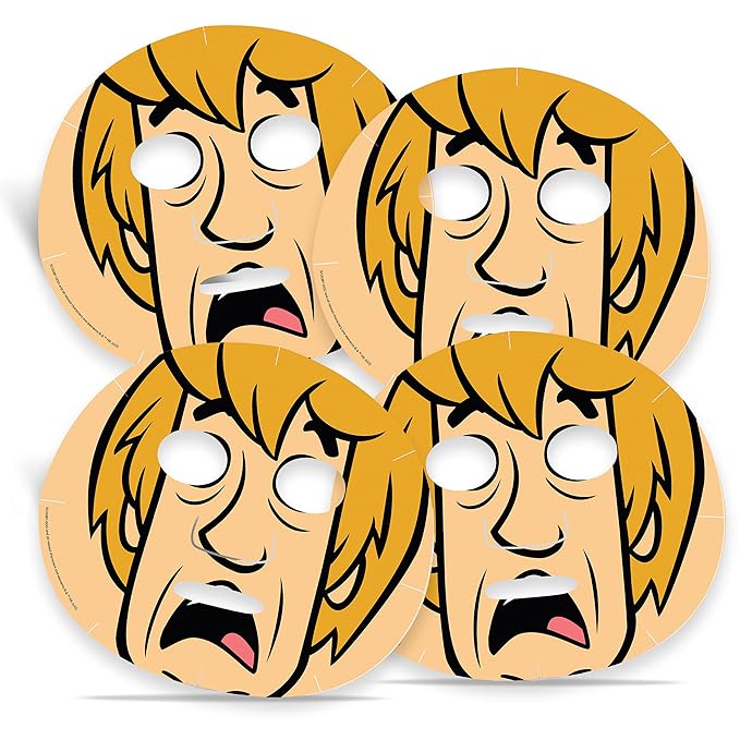 MAD Beauty Warner Scooby Doo Shaggy Cosmetic Sheet Mask Collection x 4