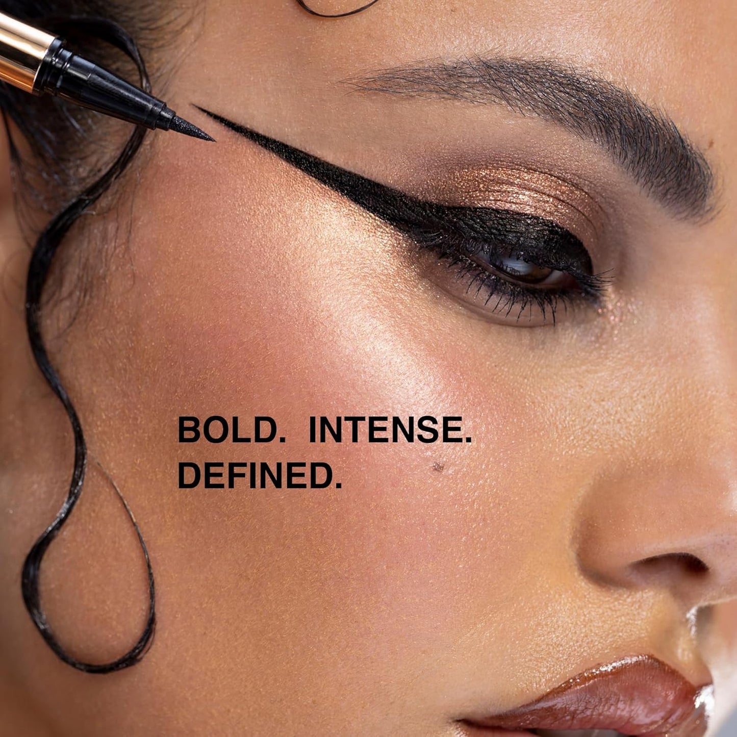 Black Liquid Eyeliner Pencil Queen Cobra – Long-Lasting – Quick-Drying, No Flaking – Thin Applicator & Intense Color – 0.016 fl.oz