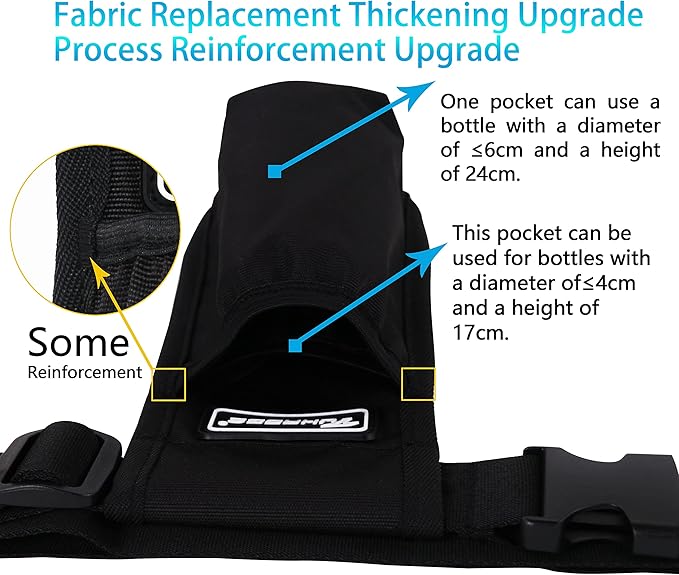 Massage Oil Holster Massage Bottle Bag Lotion Holster Massage Therapist Massage Oil Holster Massage Lotion …(1kd9D-black)