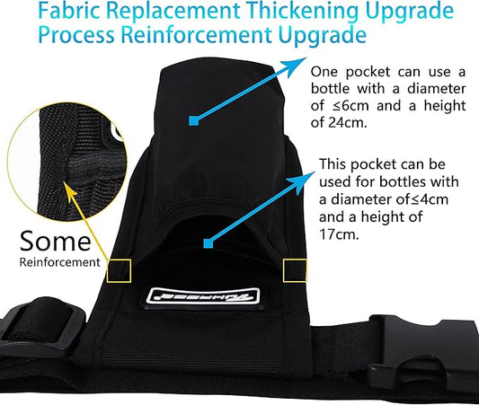 Massage Oil Holster Massage Bottle Bag Lotion Holster Massage Therapist Massage Oil Holster Massage Lotion …(1kd9D-black)