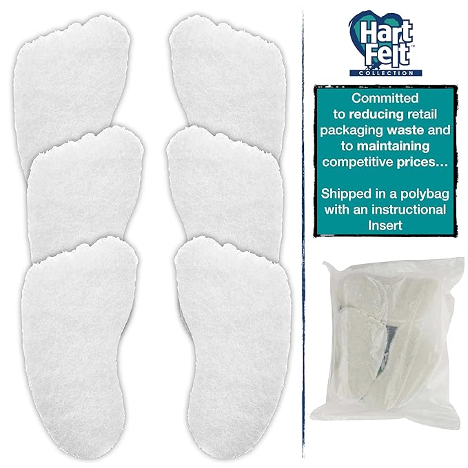 HartFelt Foot Exfoliating Sponge | Chemical-Free Foot Scrubbers for Smooth & Soft Feet | Gentle Sponge Pad for Callus Removal, Dead Skin & Cleansing | Made in USA - 6 Count