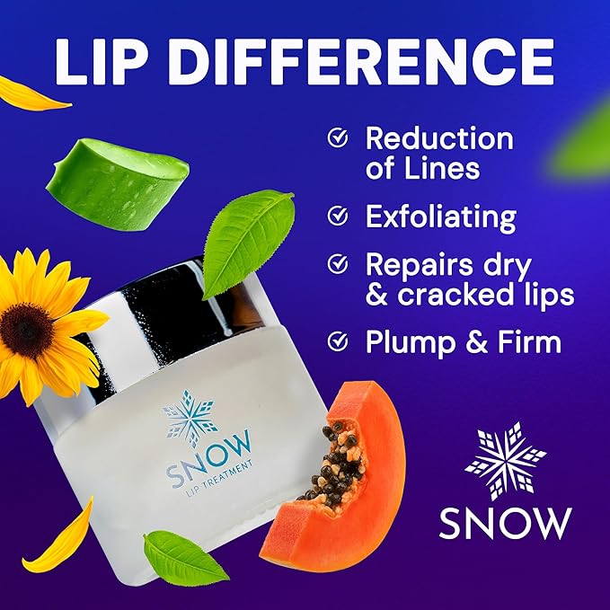 Snow Rejuvenating Lip Treatment with Hyaluronic Acid | Deeply Hydrating Lip Balm for Youthful-Looking Lips | Moisturizing Balm for Chapped Lips Nourishing Moisturizer Soft & Supple