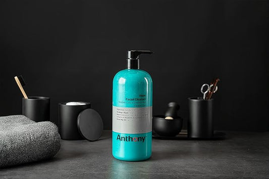 Anthony Algae Facial Cleanser, 32 Fl Oz - Algae, Aloe Vera, Azulene, Lavender & Rose Hip Oil for Cleansing, Refreshing, Moisturizing, Hydrating, Calming & Soothing Skin