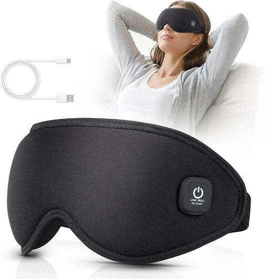 Heated Eye Mask Cordless, Warm Eye Compress for Dry Eyes, Eye Heating Pad for Travel, Dry Eye Mask Heat Therapy for Soothe Tired and Sore Eyes