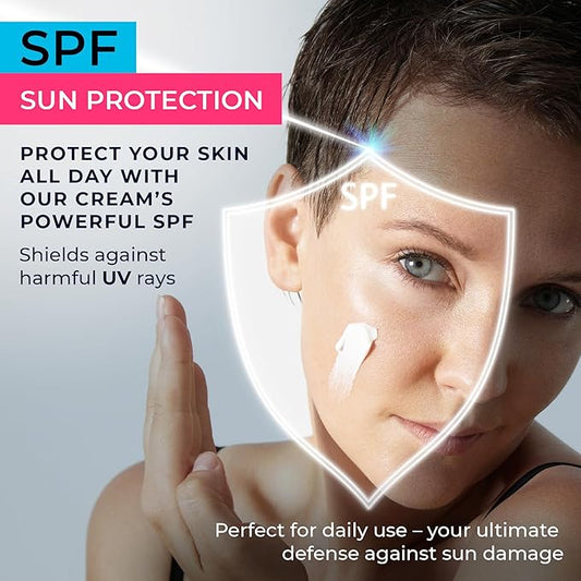 Moisturizing Face Cream with Retinol, 10% SPF & Squalane - Day & Night Anti-Aging face cream - Skincare, Hydrating Lotion for Women and Men