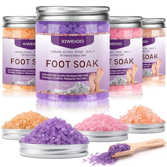 Tea Tree Oil Foot Soak Stubborn Foot Odor, Athletes Lavender Foot Soak with Pure Epsom Salt Soak Pedicure Salt Athletes Foot & Stubborn Foot Bath Salt Softens Calluses & Soothes Foot Care spa…