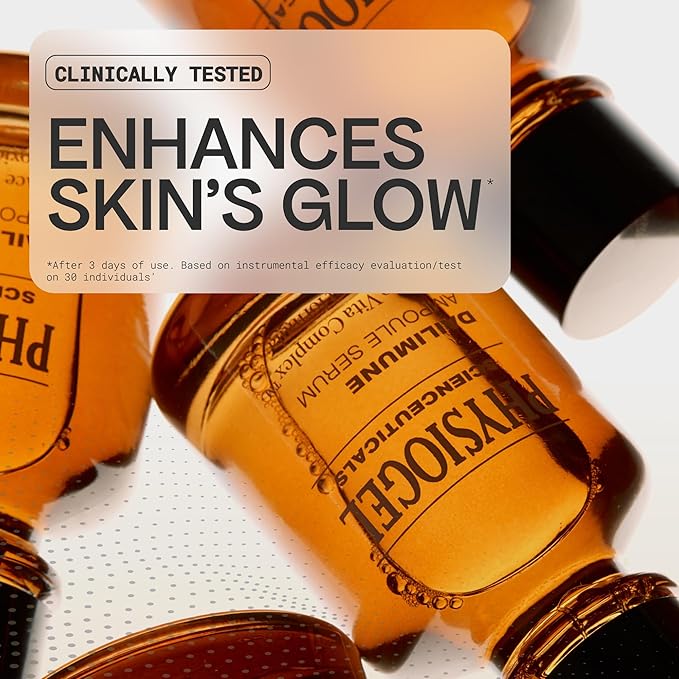 Physiogel Scienceuticals Dailimune Ampoule Vitamin C Face Serum Strengthens Skin Barrier Antioxidant, Moisturizing, Brightening, Soothing & Hydrating Serum Vitamin E & B5 Skincare Face Essence