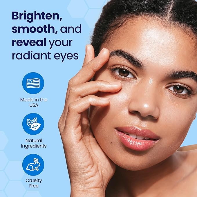 Eye Firm Antioxidant Nano Serum - with Hyaluronic Acid, Manuka Honey and Aloe Vera - Anti Aging and Anti Wrinkle - Spots and Hyperpigmentation Treatment (0.5oz)