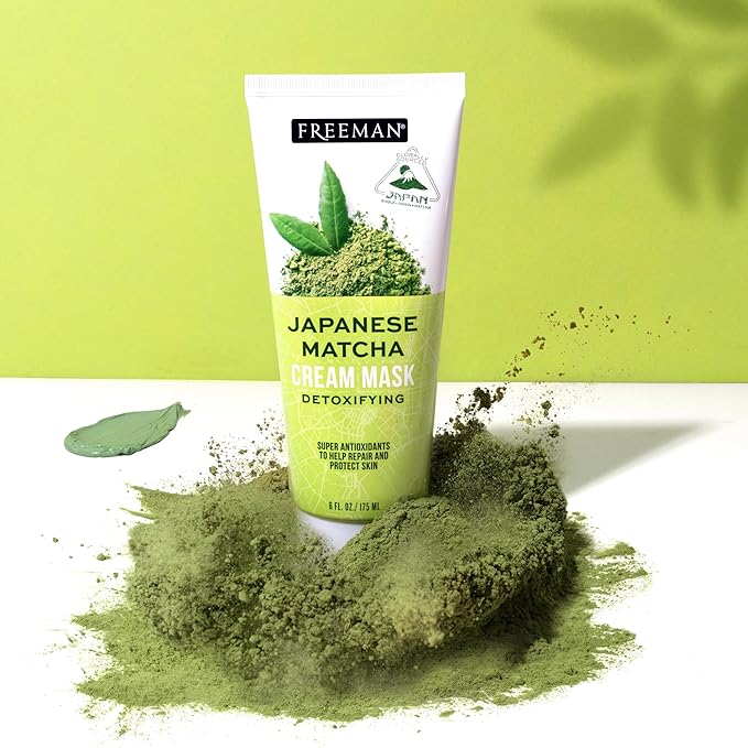Freeman Exotic Blends Detoxifying Japanese Matcha Cream Facial Mask, 6 fl.oz./ 175 mL Tube