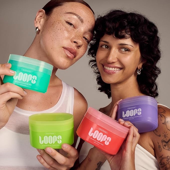 LOOPS MicroCellular Moisturizer Korean Skincare - Nourish, Replenish, and Rebalance - Collagen Boosting, Restoring, Moisturizing Skin Care - Pre-soaked Veocell Embo Pad - Anti-Aging Face Moisturizer