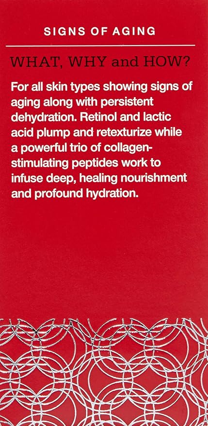 CONTROL CORRECTIVE Ultra Peptide Cream Mask, 2.5 Oz - Advanced Peptide, Retinol & Lactic Acid Anti Aging Mask, Revitalize Collagen & Elastin Production To Smooth Skin, Restores Plumpness & Hydration