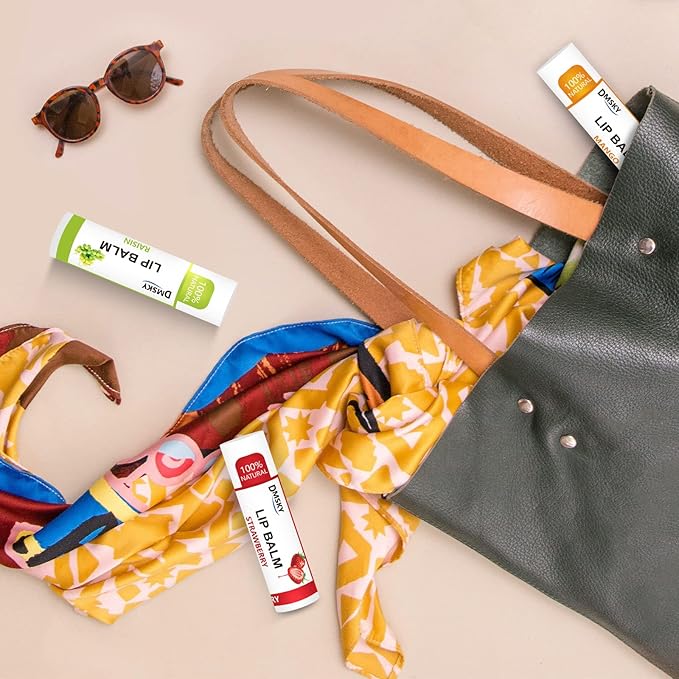 DMSKY 36 Pack Lip Balm, Natural Lip Balm Bulk with Vitamin E and Coconut Oil, Moisturizing Lip Balm for Chapped Lips, Bulk Lip Balm for Women-12 Flavors