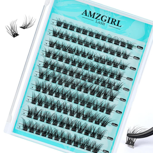 Self Adhesive Lash Clusters 120PCS Self Adhesive Eyelashes Volume C Curl 8-16mm,No Lash Glue Needed,Impress Lashes Wide Stem Eyelash Extensions