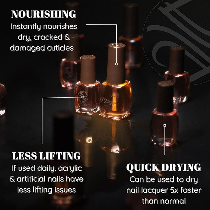 Tammy Taylor Hydrating Nail Cuticle Oil w/Cuticle Cream | Peach Cuticle Softener w/Vitamin E, Jojoba Oil, Natural Ingredients & USA Made Professional Nail Growth Oil for Growth and Strength .25 oz