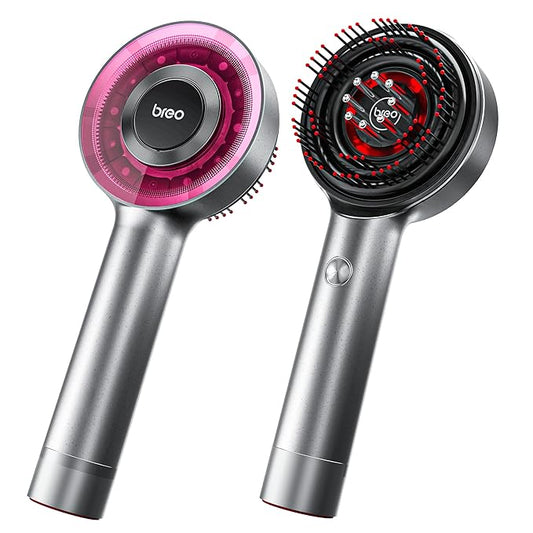Breo Scalp3 Scalp Massaging Brush, Shiatsu Hair & Scalp Massager with IPX7 Waterproof, Cordless & Portable, Electric for Head, Home Relaxation