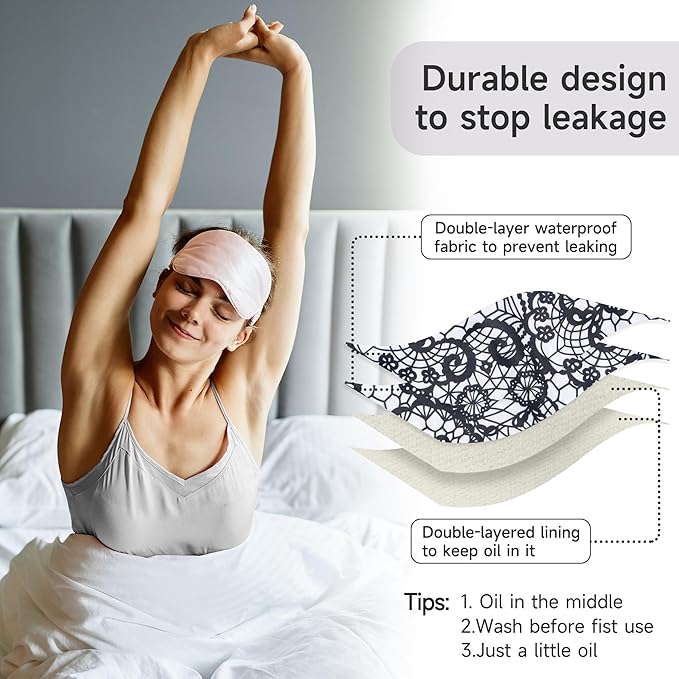 Langsprit Castor Oil Pack Castor Oil Pack Wrap, Organic Castor Oil Packs for Liver Detox, Inflammation, Reusable Castor Oil Pack Compress Castor Oil Packs kit Black Lace L