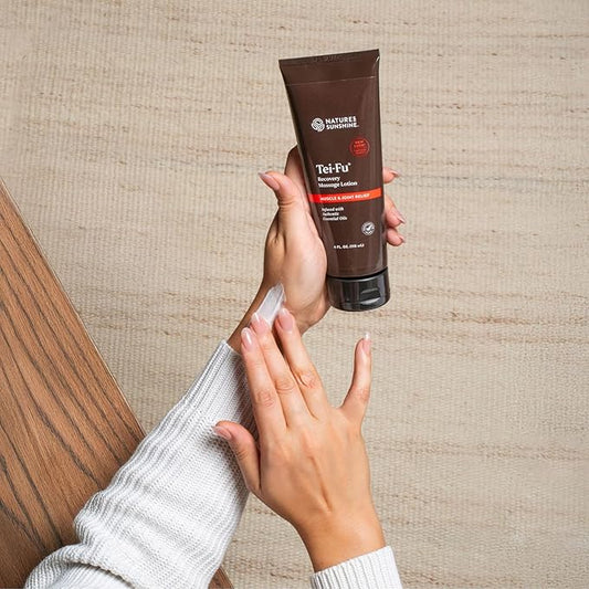 Nature's Sunshine Tei-Fu Recovery Massage Lotion with Essential Oils